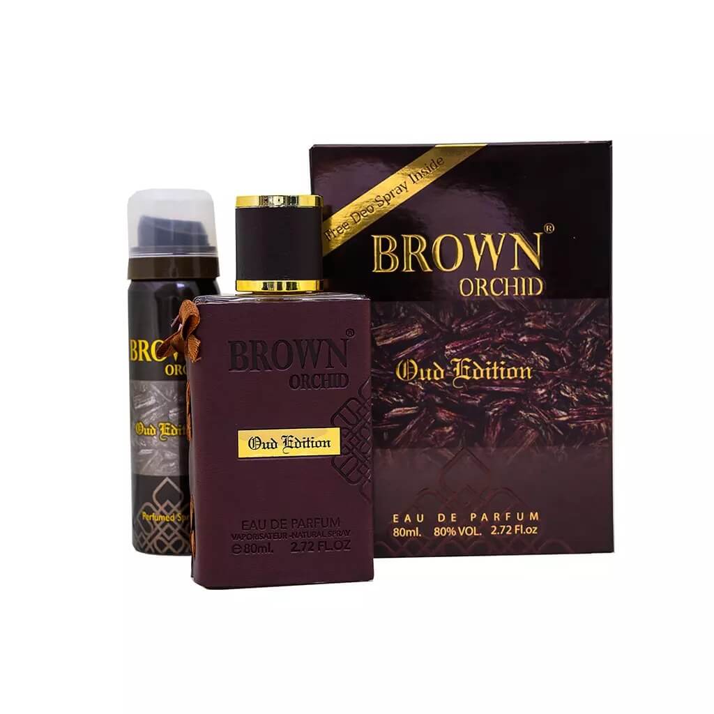 Set parfum arăbesc Fragrance World, Brown Orchid – Oud Edition